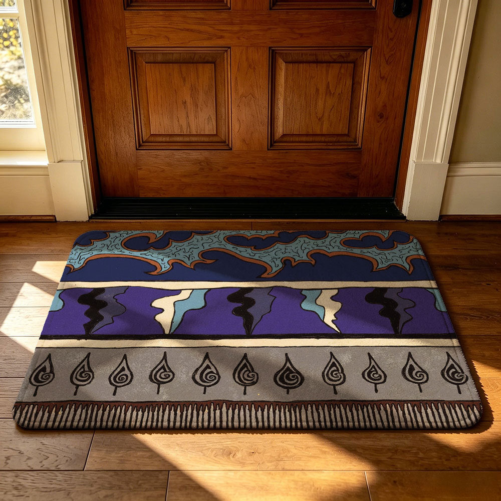 Artistic Geometric Welcome Mat | Thrascher