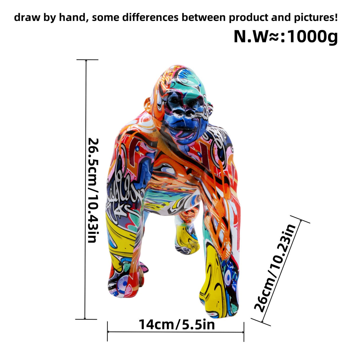 Artistic Gorilla Sculpture | Thrascher