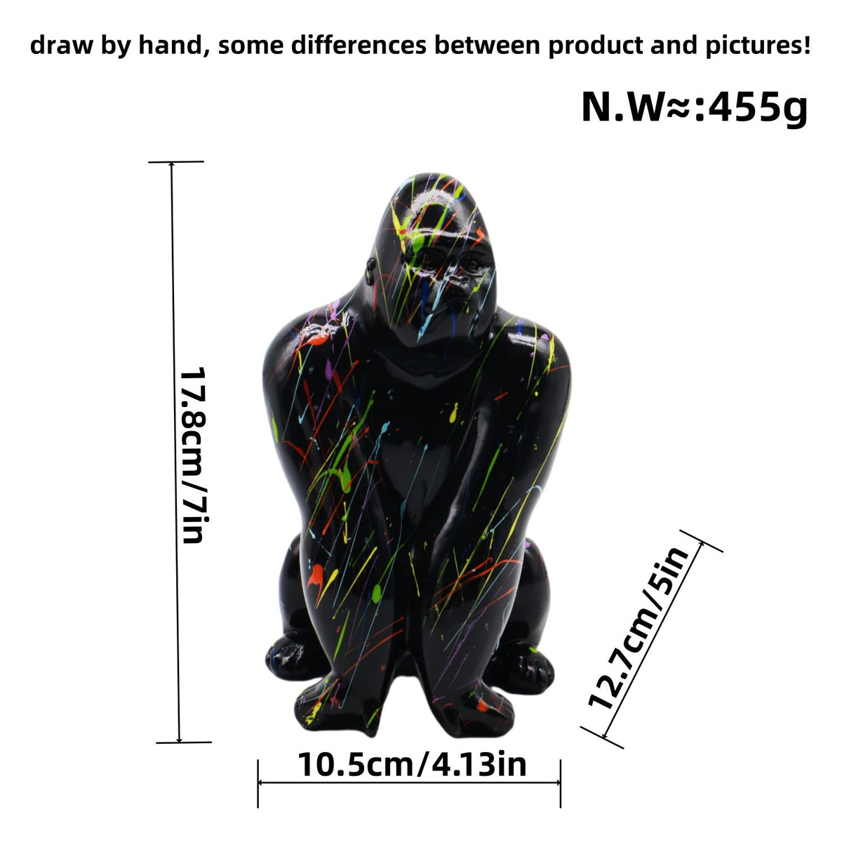 Artistic Gorilla Sculpture | Thrascher