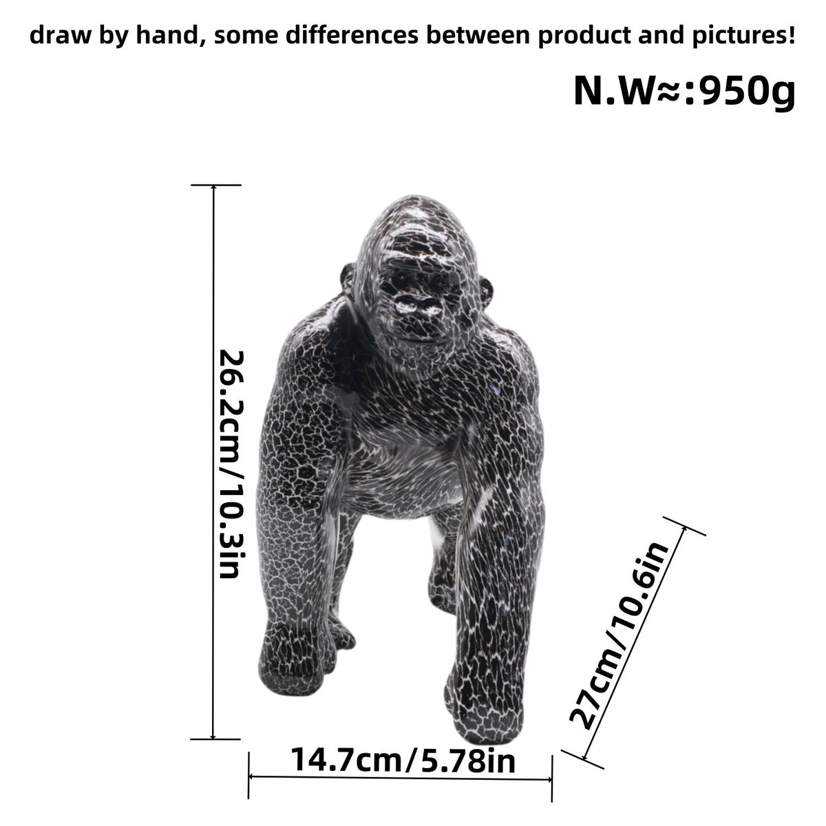 Artistic Gorilla Sculpture | Thrascher