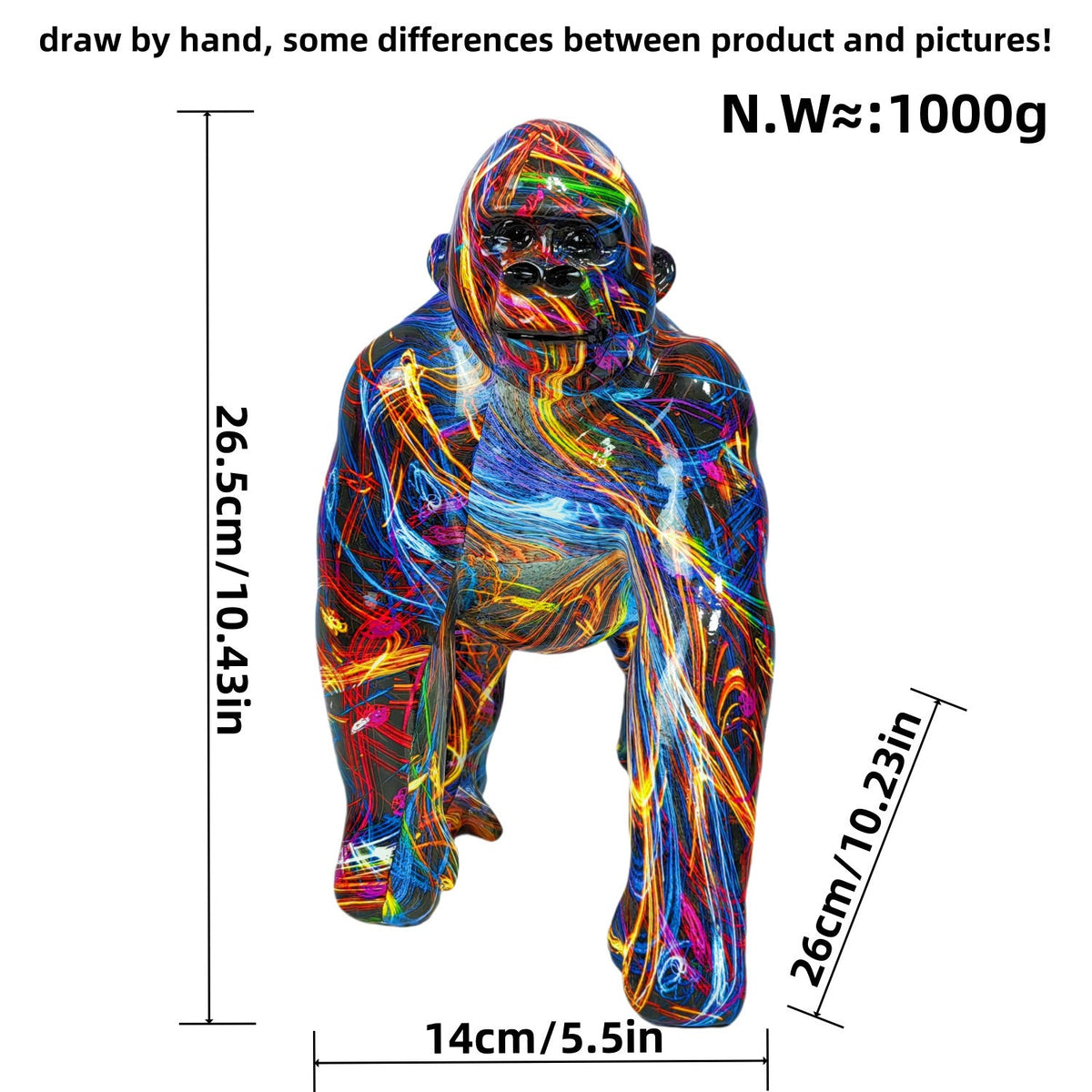 Artistic Gorilla Sculpture | Thrascher