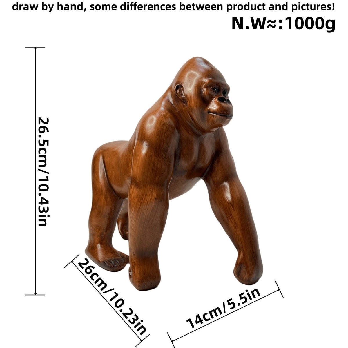 Artistic Gorilla Sculpture | Thrascher