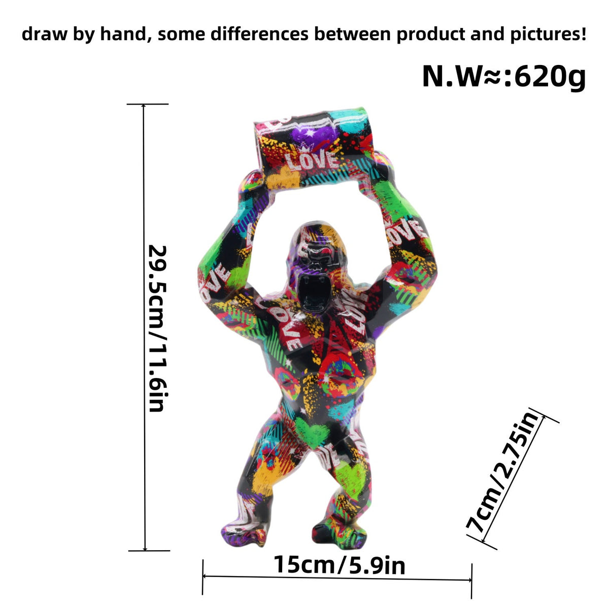 Artistic Gorilla Sculpture | Thrascher
