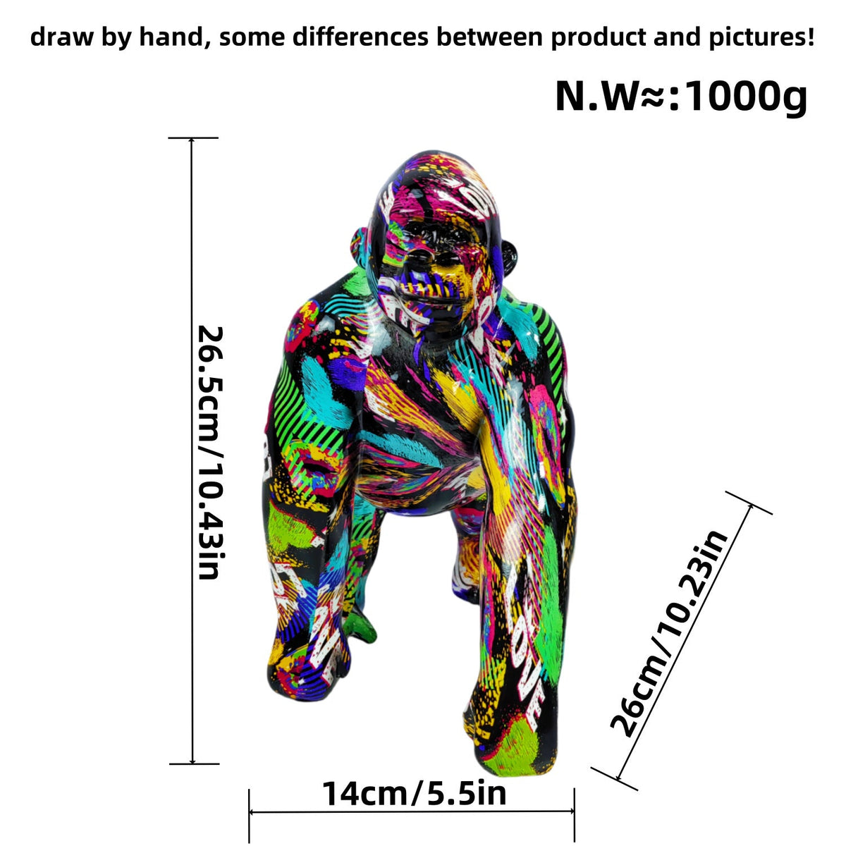 Artistic Gorilla Sculpture | Thrascher