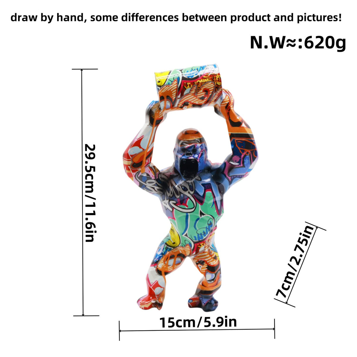 Artistic Gorilla Sculpture | Thrascher