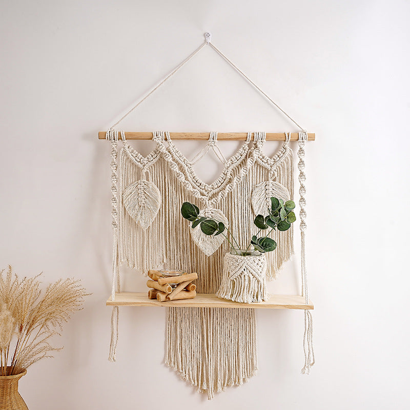 Artistic Macrame Wall Hanging Shelf | Thrascher