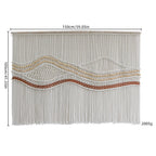 Artistic Macrame Wall Hanging with Elegant Wave Patterns | Thrascher