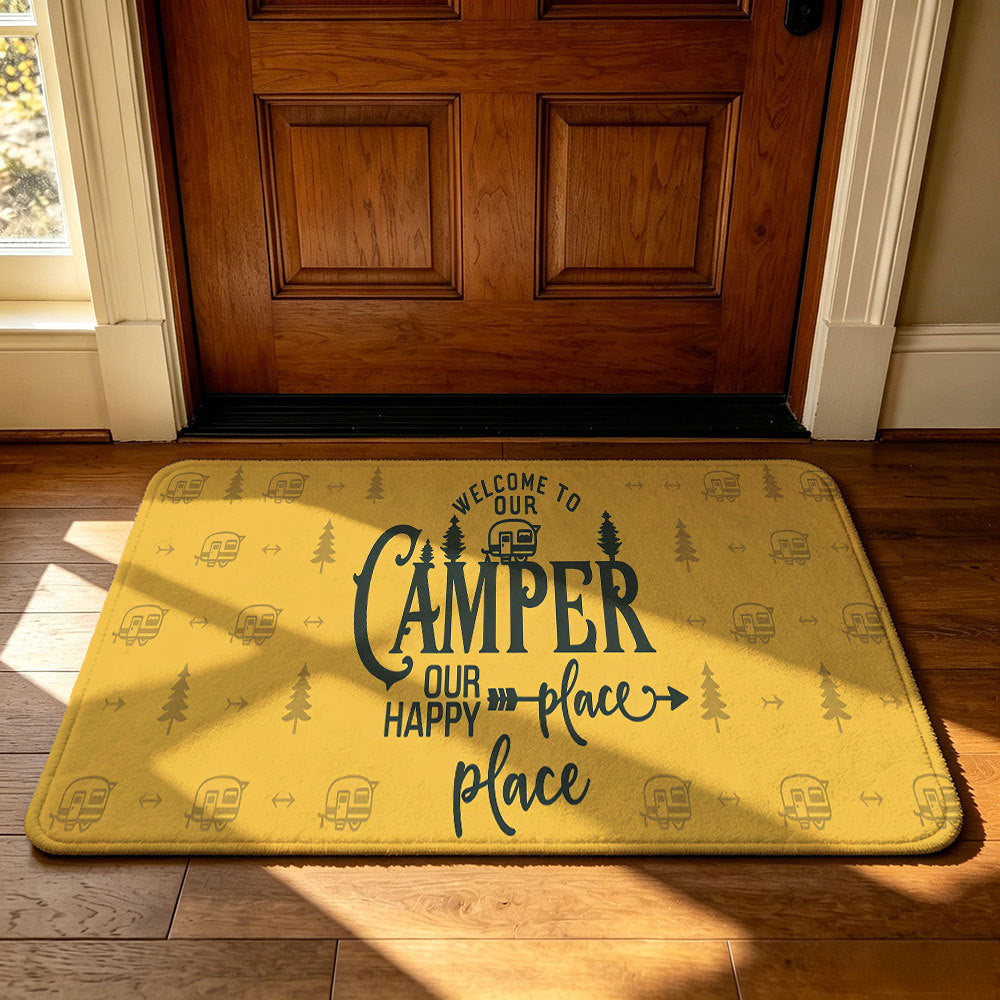 Artistic Outdoor-Themed Welcome Mat | Thrascher