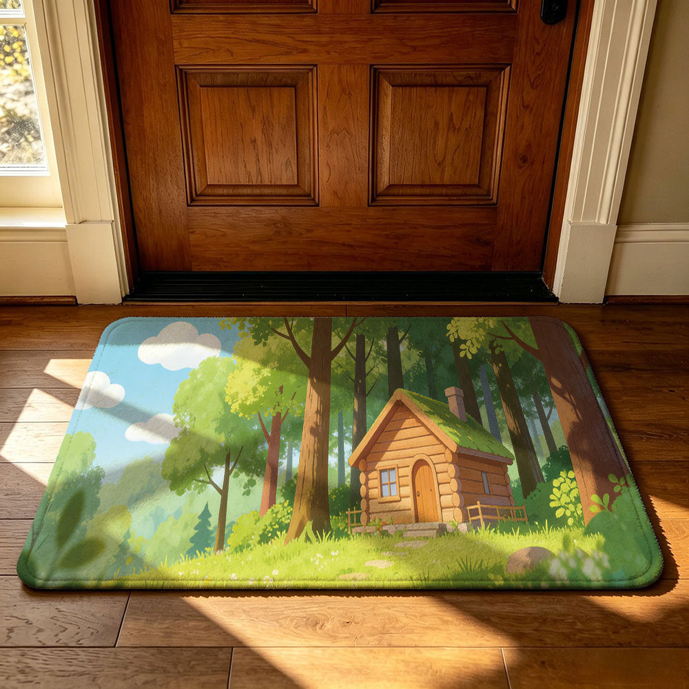 Artistic Outdoor-Themed Welcome Mat | Thrascher