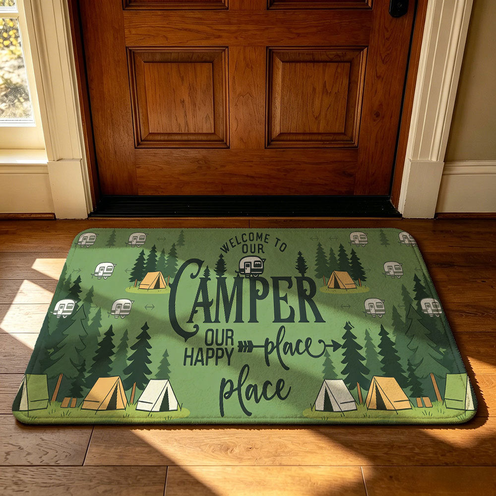 Artistic Outdoor-Themed Welcome Mat | Thrascher