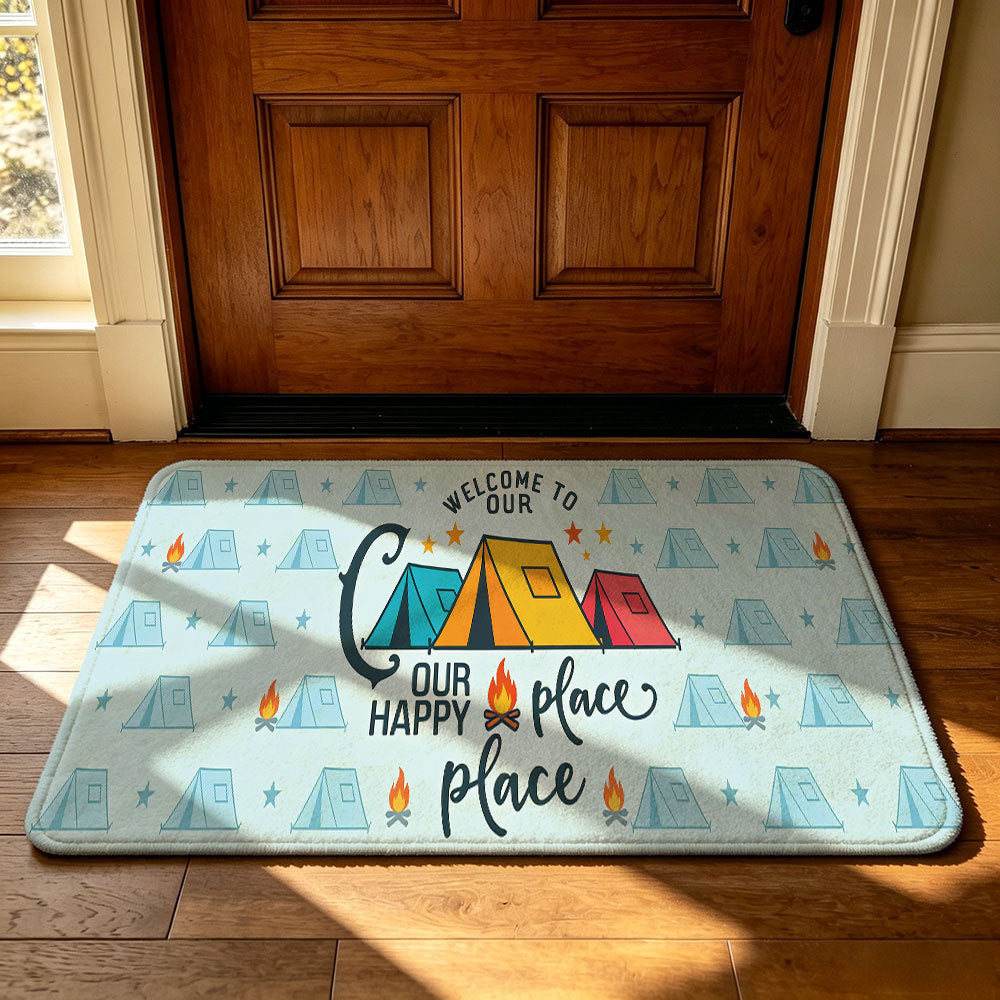 Artistic Outdoor-Themed Welcome Mat | Thrascher