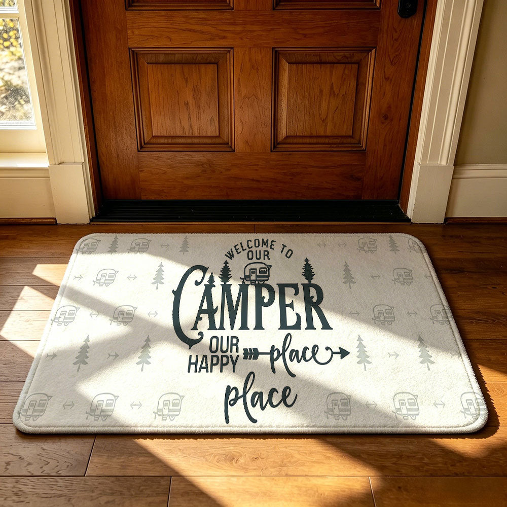 Artistic Outdoor-Themed Welcome Mat | Thrascher