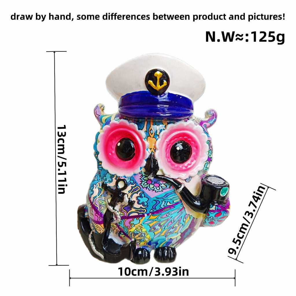 Artistic Owl Figure in Maritime Design | Thrascher