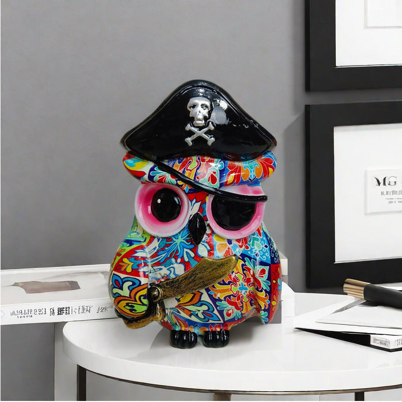 Artistic Owl Figure in Maritime Design | Thrascher
