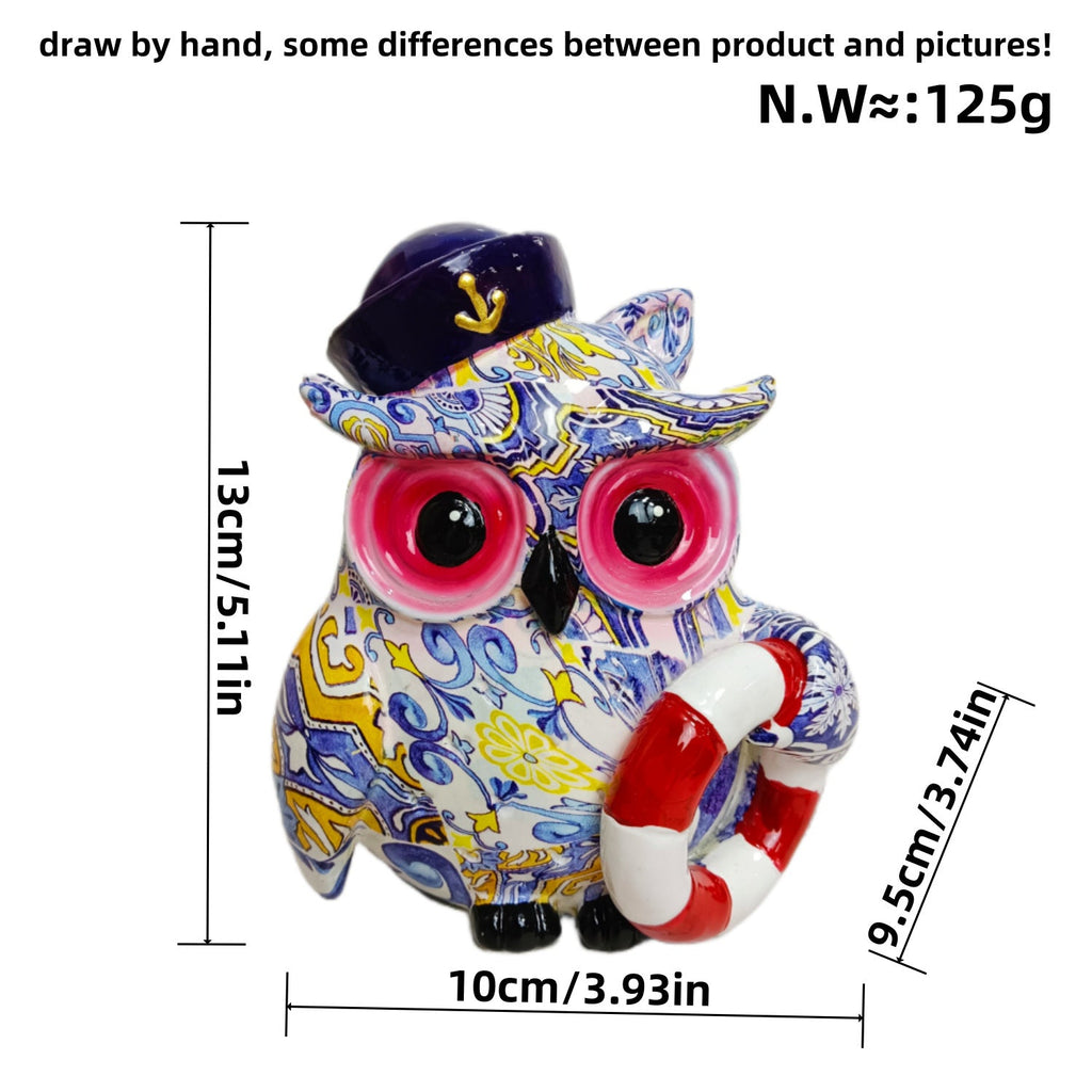 Artistic Owl Figure in Maritime Design | Thrascher