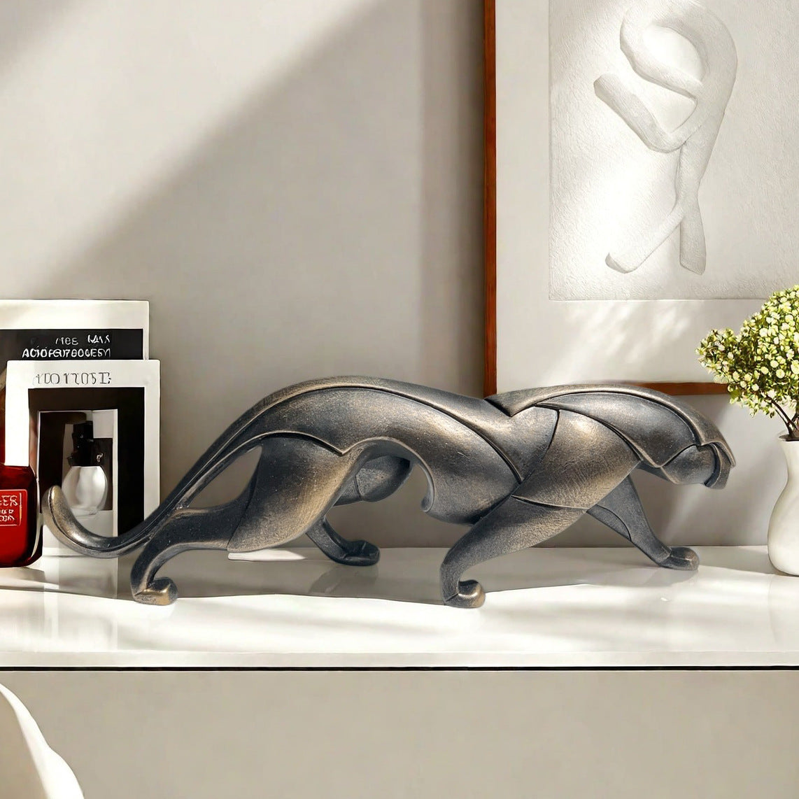 Artistic Panther Sculpture | Thrascher