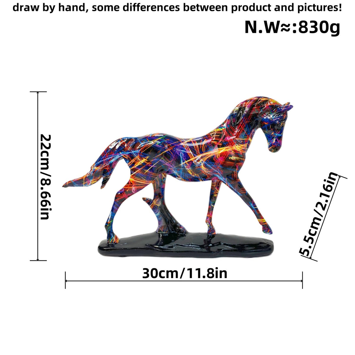 Artistic Running Horse Sculpture | Thrascher