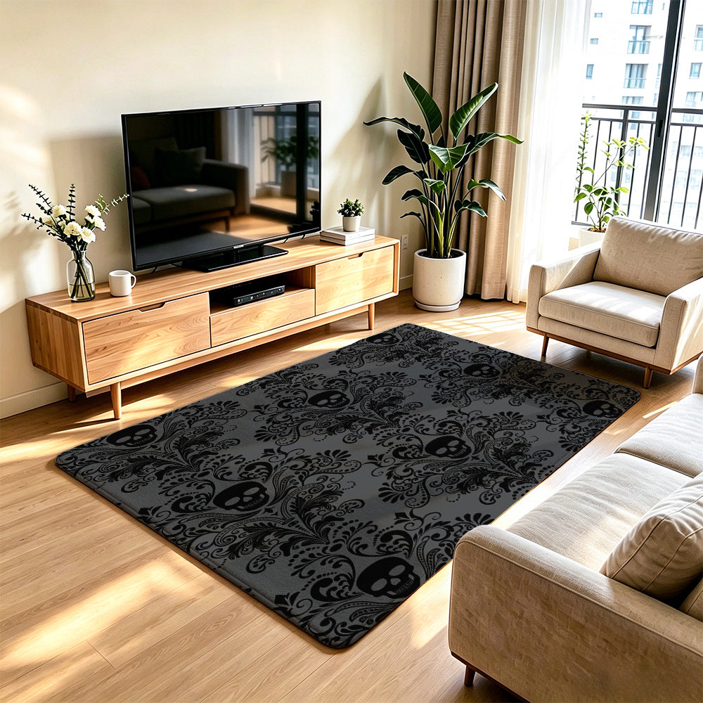 Artistic Skull Design Area Rug | Thrascher