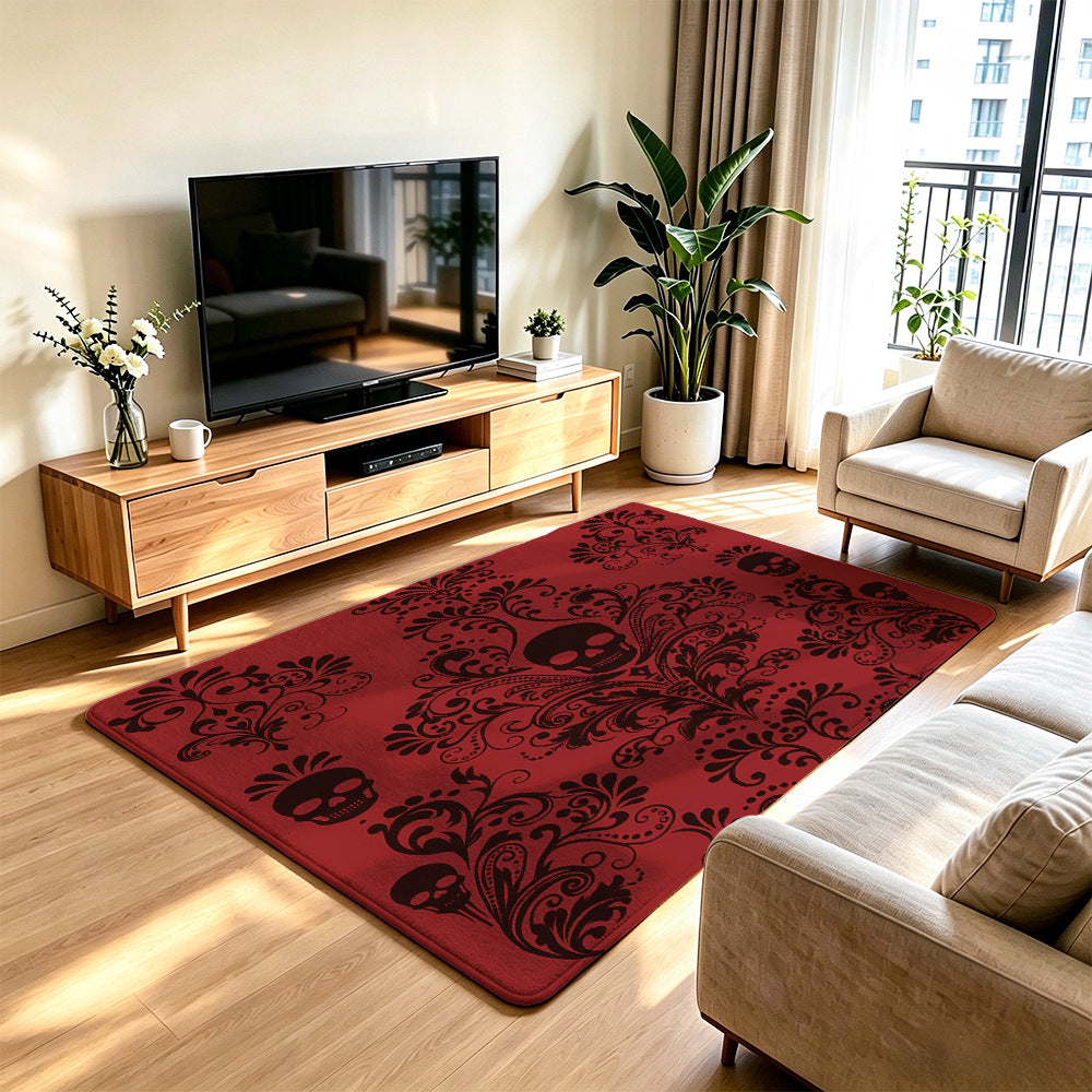 Artistic Skull Design Area Rug | Thrascher