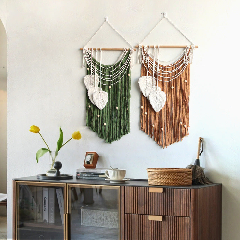 Artistic Wall Hanging made of Macrame with Hearts | Thrascher