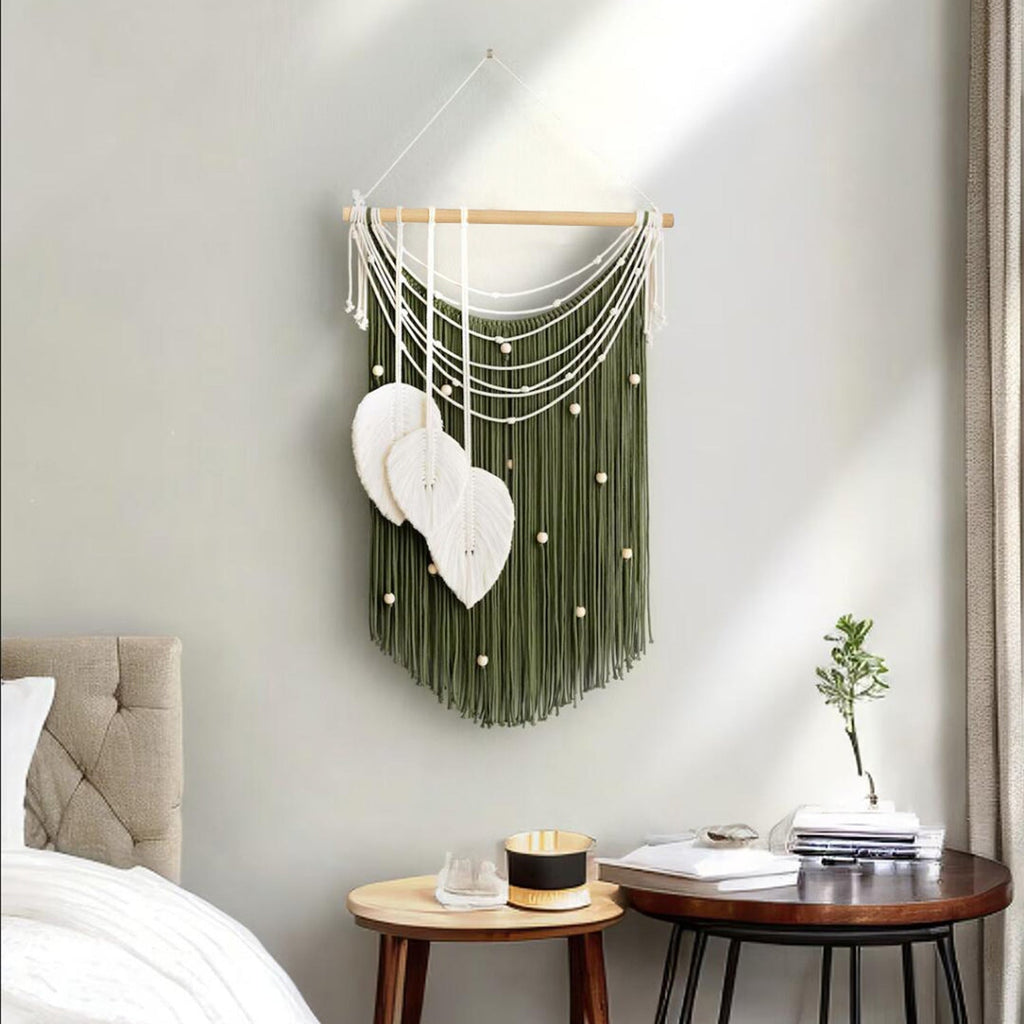 Artistic Wall Hanging made of Macrame with Hearts | Thrascher