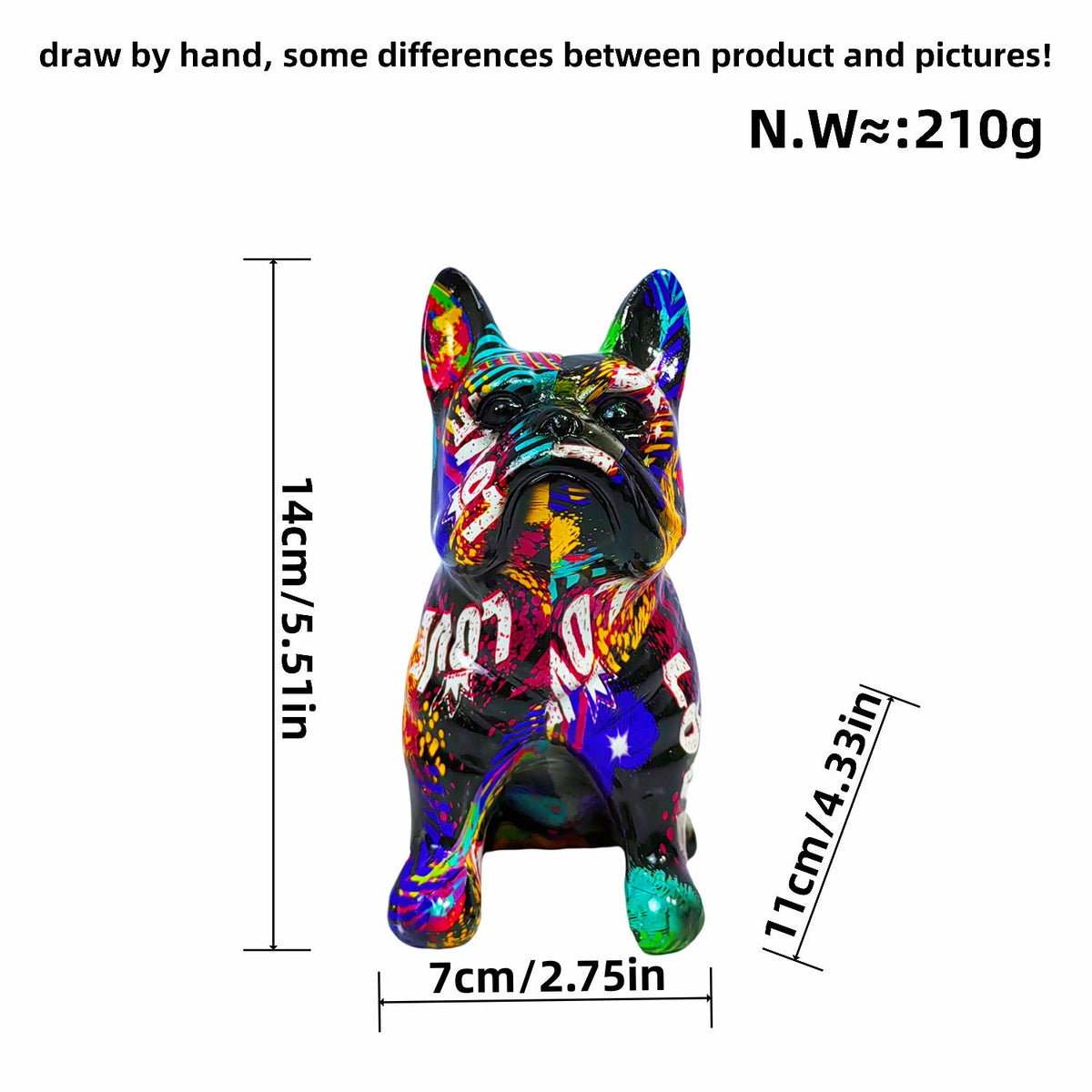 Artistically Designed Bulldog Figure | Thrascher