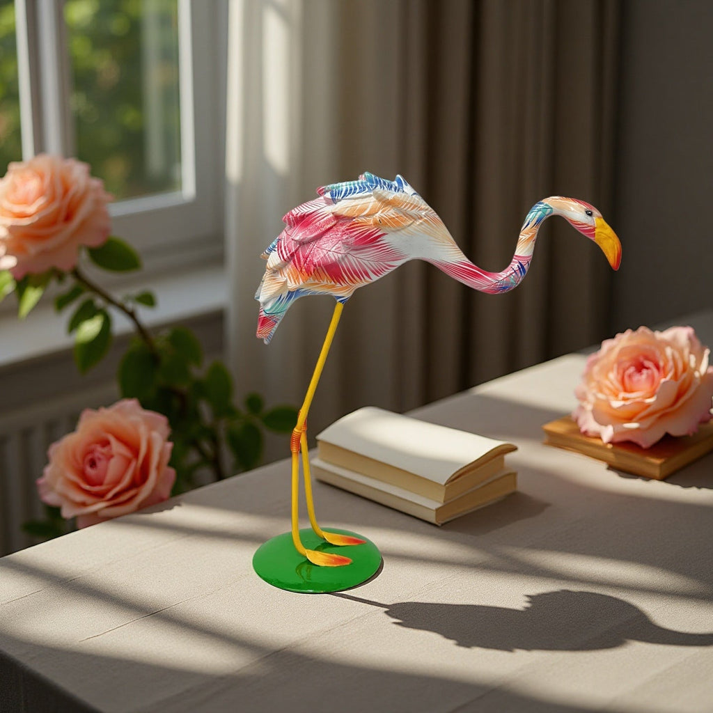 Artistically Designed Flamingo Sculpture | Thrascher