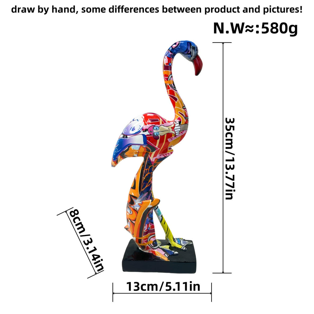 Artistically Designed Flamingo Sculpture | Thrascher