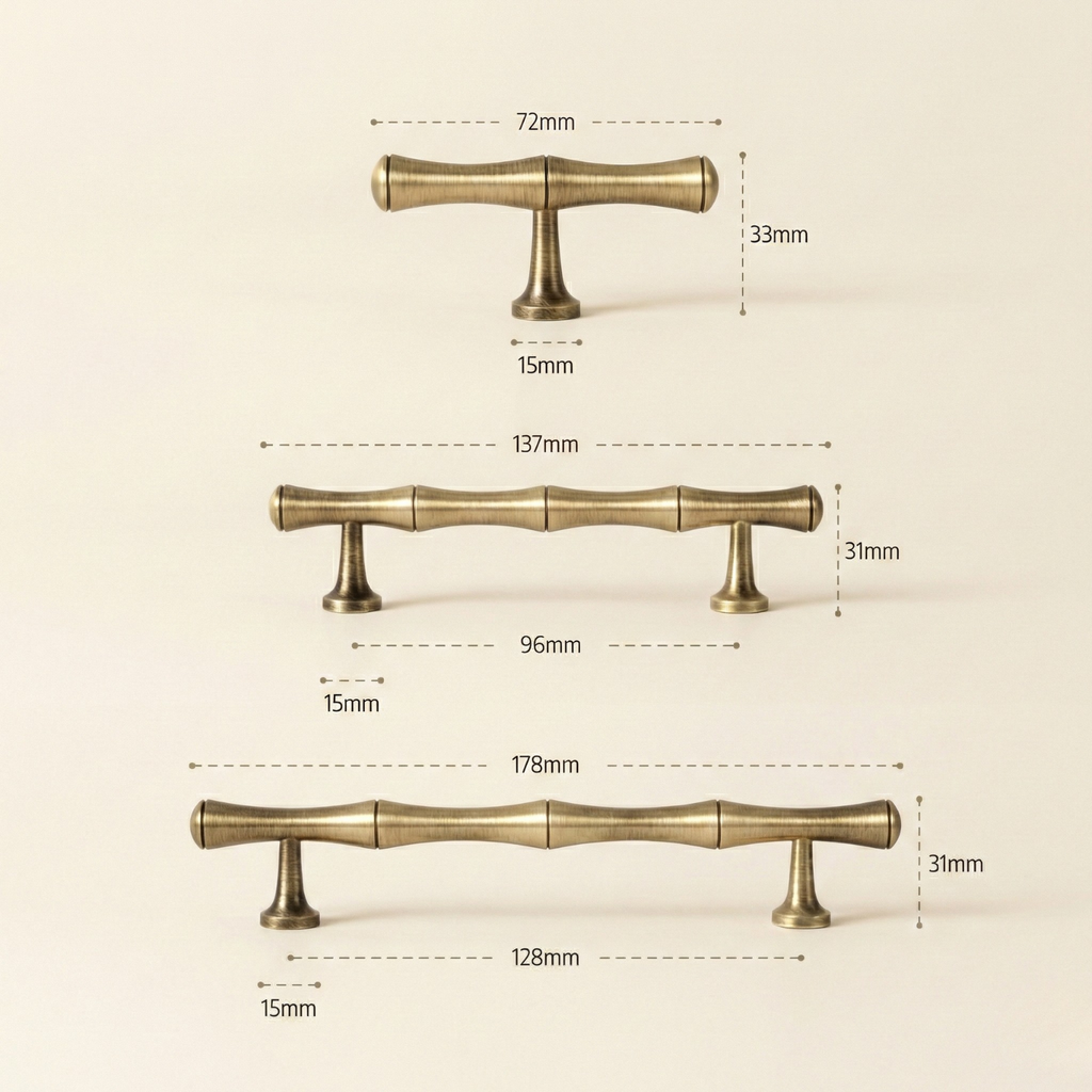 Ashdando Solid Brass Cabinet Handle