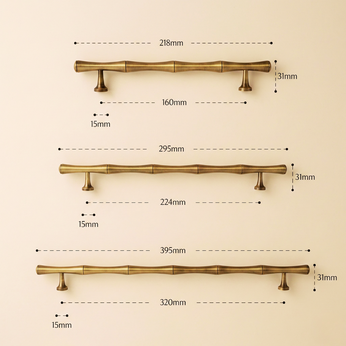 Ashdando Solid Brass Cabinet Handle