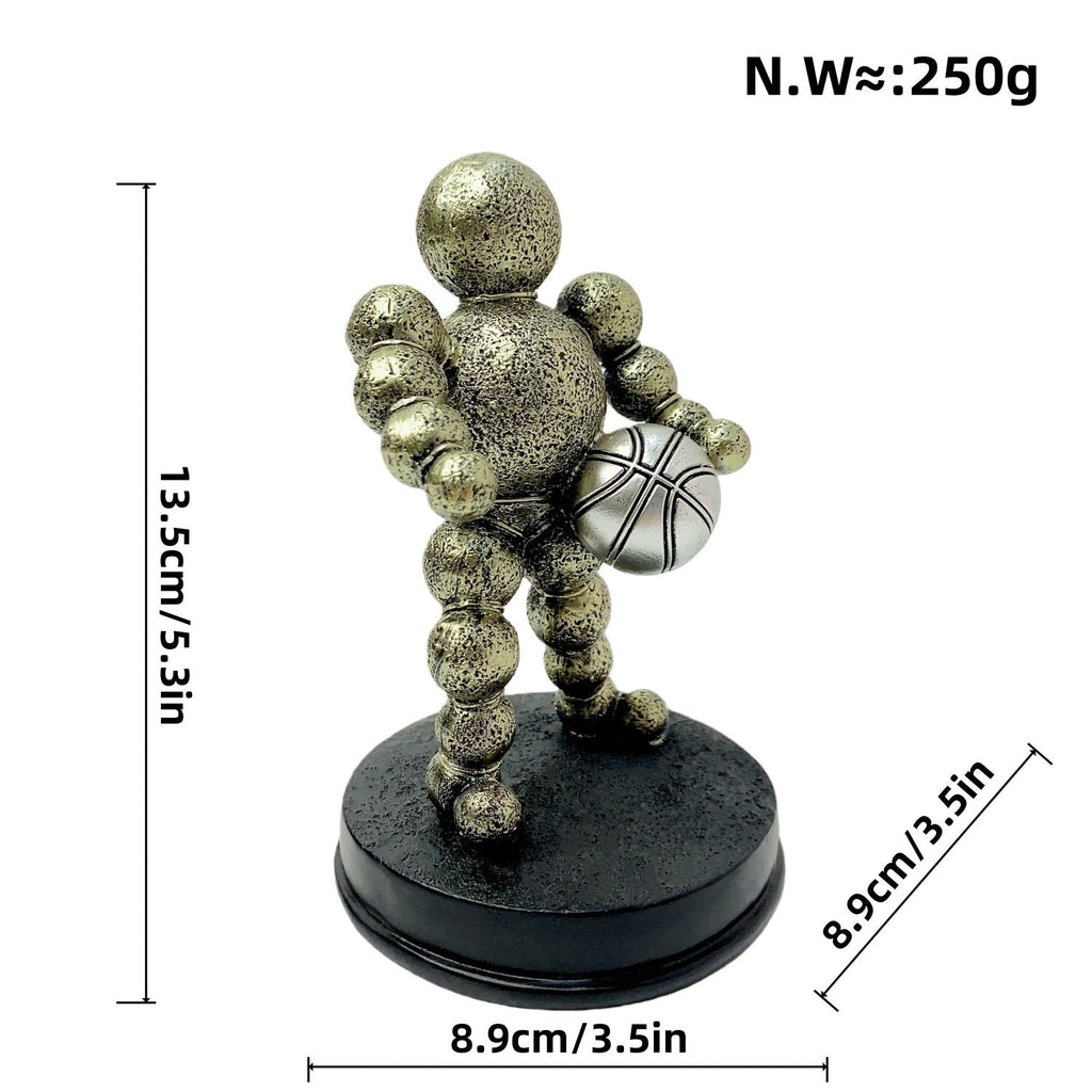 Athletic Figure Silver Bronze | Thrascher