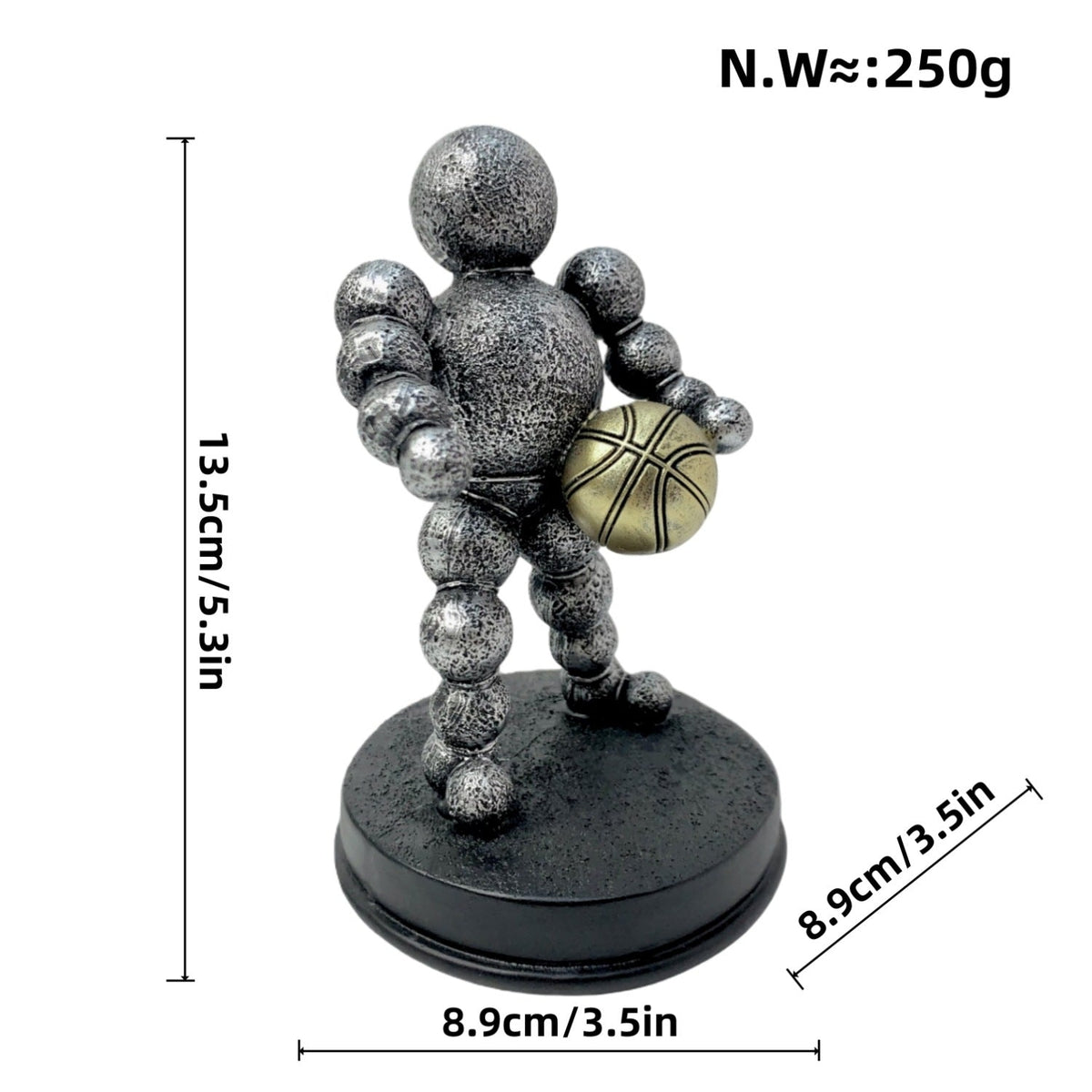 Athletic Figure Silver Bronze | Thrascher