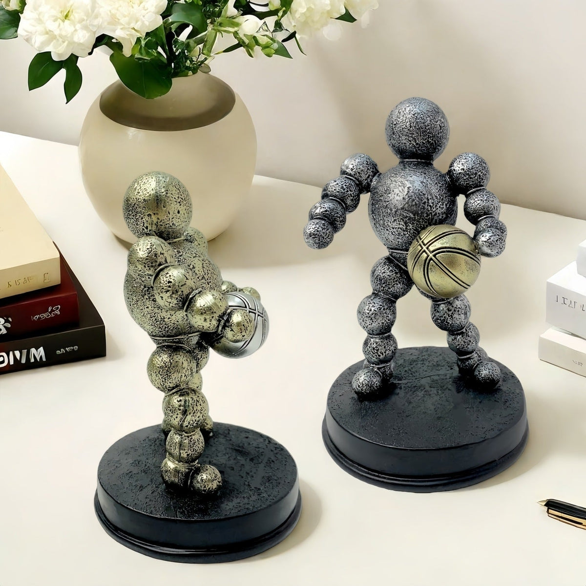 Athletic Figure Silver Bronze | Thrascher