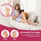 Hallux Valgus Foot Brace with Adjustable Side and Heel Straps