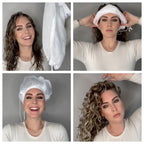 Portable Hair Bonnet Dryer Cap and Mesh Net Plopping Cap