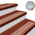 Clear PEVA Stair Tread Strips, 3.9" x 24", 15-Pack