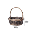 Basket Small Brown Distinctive Decorative Design | Thrascher