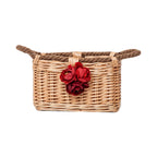 Basket with Decorative Flower Decoration | Thrascher