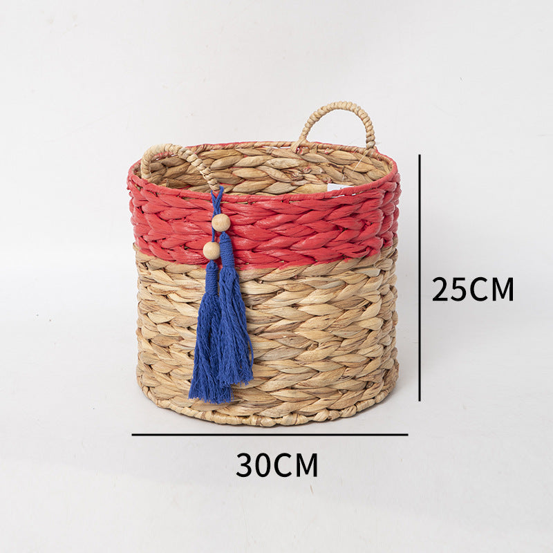 Basket with Drawstring and Tassel | Thrascher