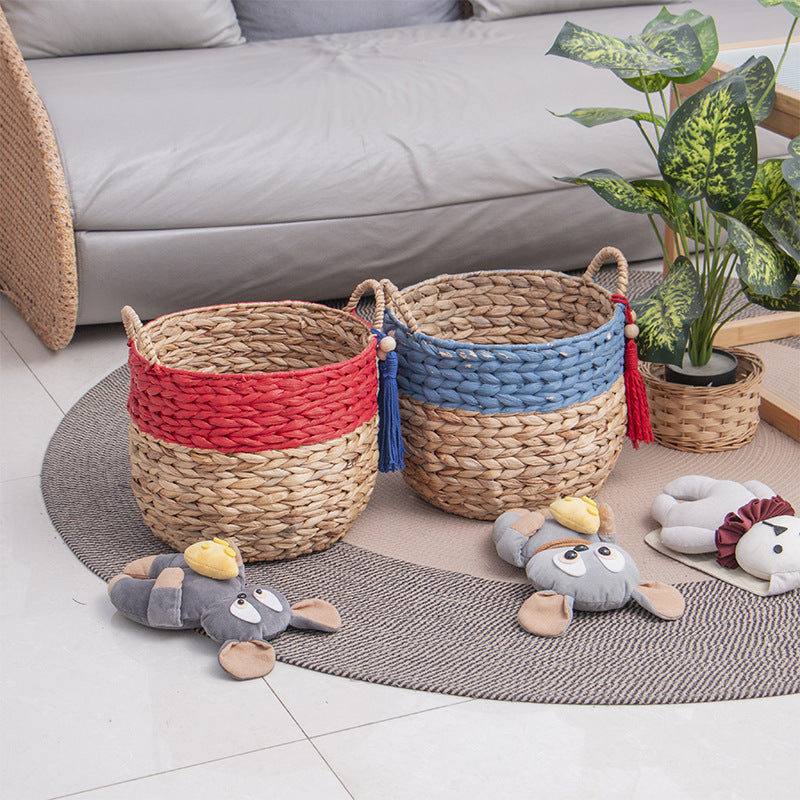 Basket with Drawstring and Tassel | Thrascher