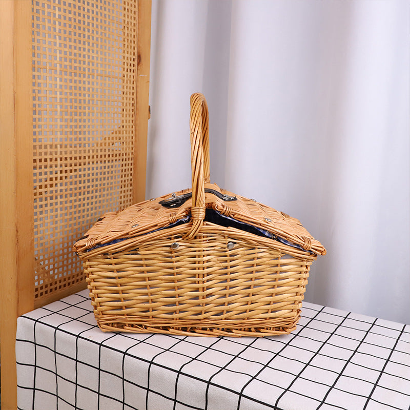 Basket with Lid Lidded Handwoven | Thrascher