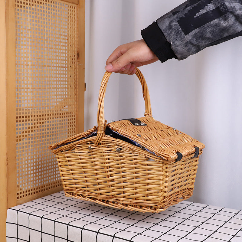 Basket with Lid Lidded Handwoven | Thrascher