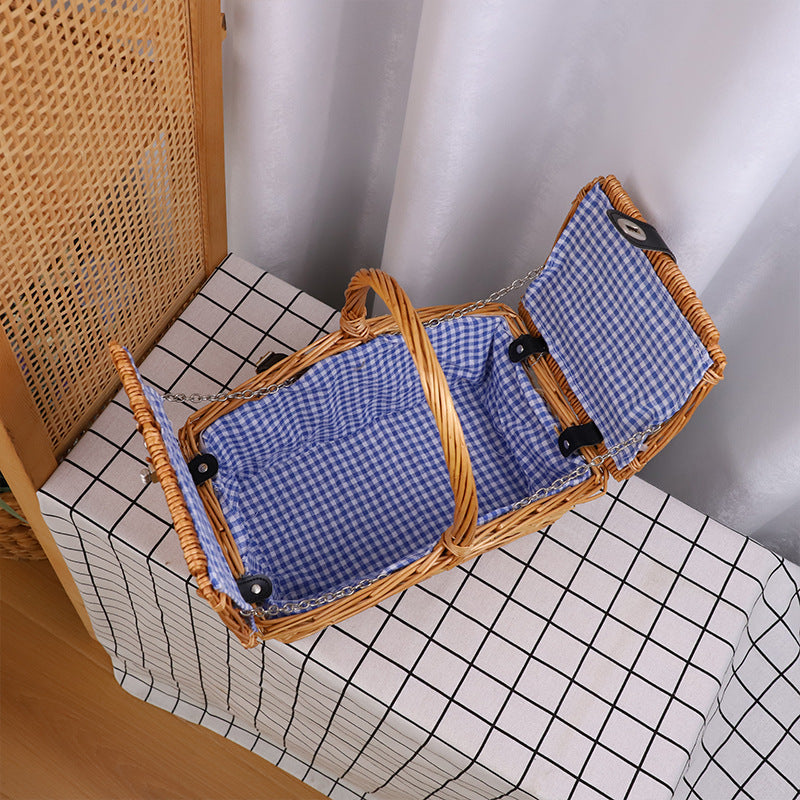 Basket with Lid Lidded Handwoven | Thrascher