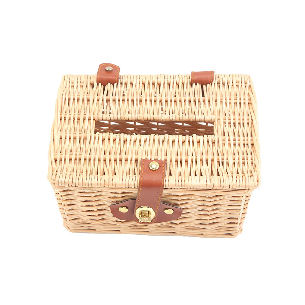 Basket with Practical Folding Mechanism and Leather Details | Thrascher