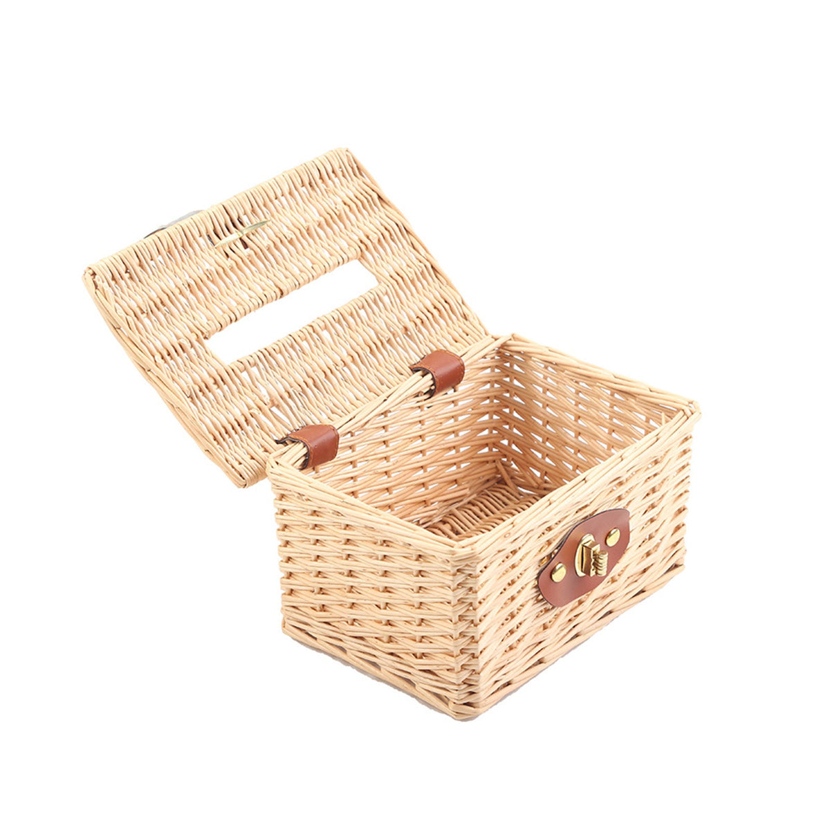 Basket with Practical Folding Mechanism and Leather Details | Thrascher