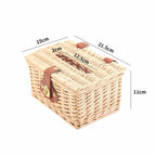 Basket with Practical Folding Mechanism and Leather Details | Thrascher