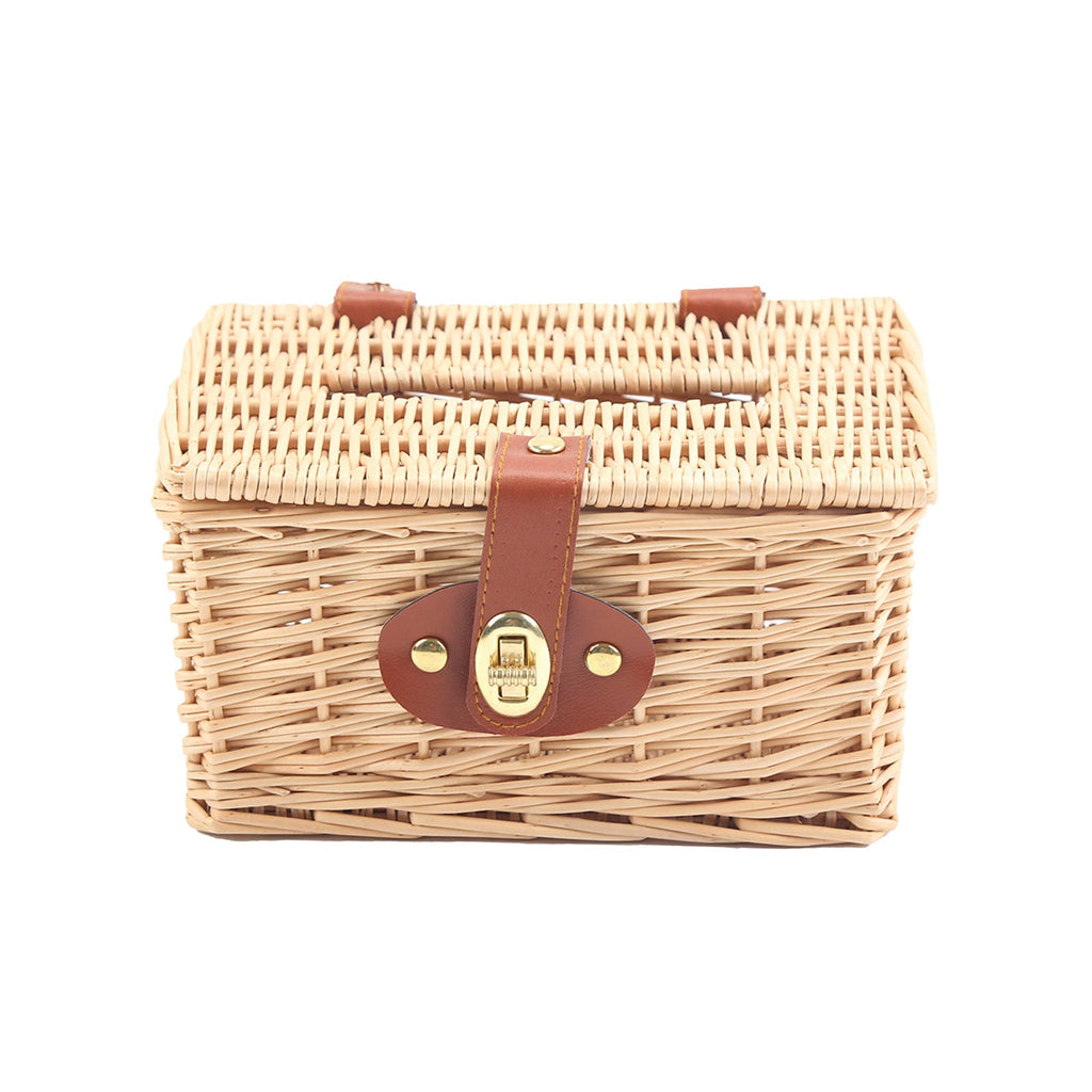 Basket with Practical Folding Mechanism and Leather Details | Thrascher