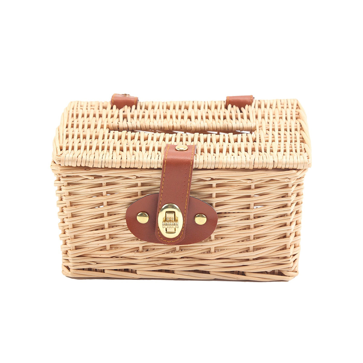 Basket with Practical Folding Mechanism and Leather Details | Thrascher