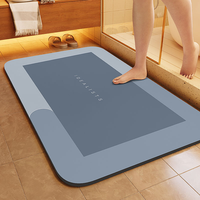 Bath Mat Cyan Gray | Thrascher