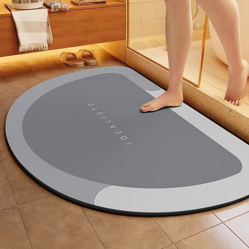 Bath Mat Cyan Gray | Thrascher
